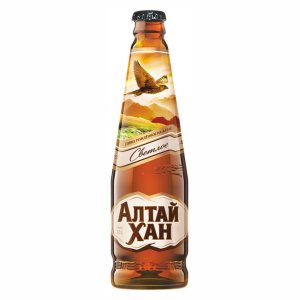 Пиво Алтай-Хан светлое фильтрованное пастеризованное 4.7% ст/б 0,44л