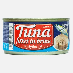 Тунец Вкусные консервы филе натуральный ж/б/ключ 185г