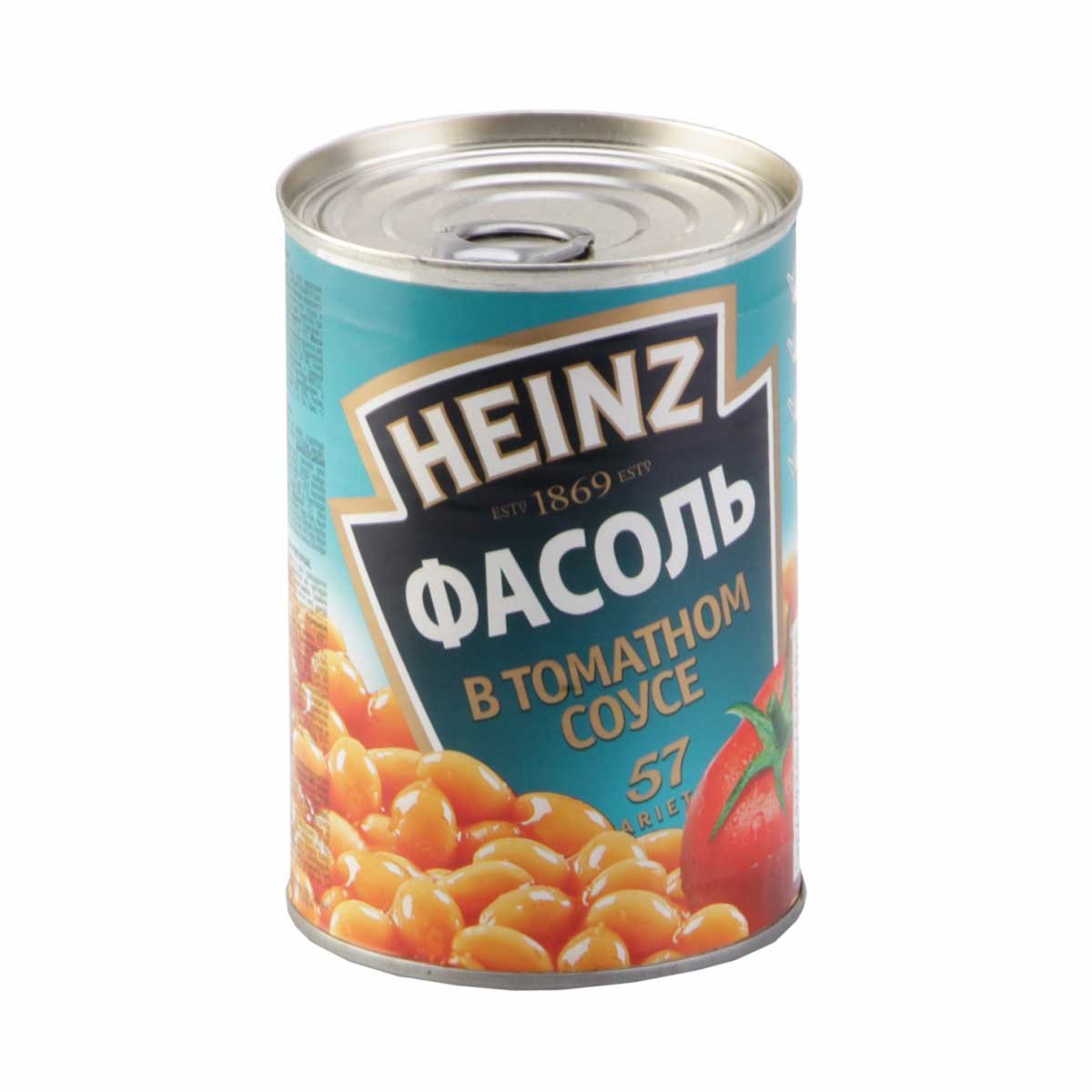 Фасоль Хайнц в томатном соусе ж/б 415г Фасоль Хайнц в томатном соусе ж/б 415г