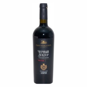 Вино Солнечная долина Черный доктор Российское ликерное красное 16% ст/б 0,75л