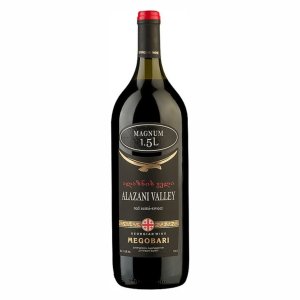 Вино Мегобари Алазанская Долина сортовое ординарное красное полусладкое 7.5-11% ст/б 1,5л
