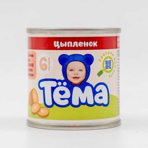 Пюре Тема Цыпленок с 6мес ж/б 90г