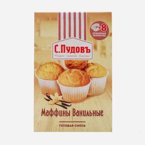 Смесь Пудофф Маффины ванильные к/к 250г