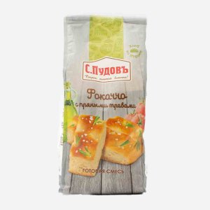 Смесь С.Пудовъ Фокаччо с пряными травами пл/пак 400г