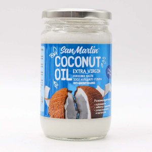 Масло Сан Мартин кокосовое EV нераф холод отжима ст/б 350г