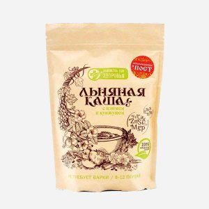 Каша Лакомства для здоровья льняная с изюмом и кунжутом 400г