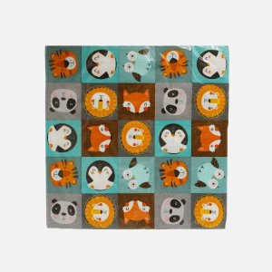 Салфетки НД Плей Хэппи Зоо33*33 3сл бум 20шт