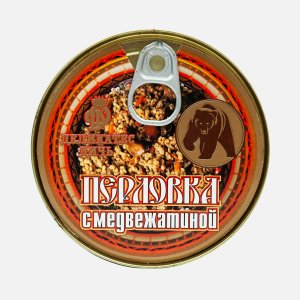 Каша Деликатес Дичь перловая с медвежатиной ж/б/ключ 325г