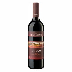 Вино Инкерман Буссо красное полусладкое 9.5-13.5% ст/б 0,7л