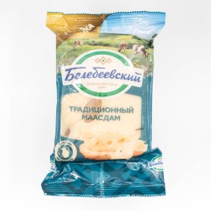 Сыр Белебеевский Маасдам традиционный 45% пл/уп 185г