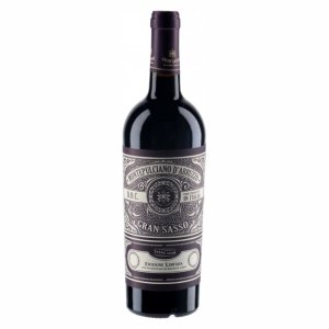 Вино Гран Сассо Монтепульчано Д'Абруццо сортовое ординарное красное сухое 13% ст/б 0,75л