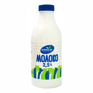 Молоко Зеленый луг 2.5% пл/бут 900г