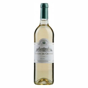 Вино Барон де Крессе ординарное белое полусухое 10-11% ст/б 0,75л