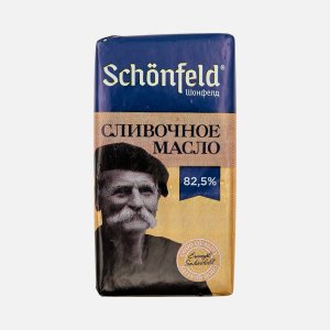 Масло Шонфилд Традиционное сливочное в/с 82.5% фольга 180г
