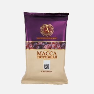 Масса творожная А.Ростагрокомплекс с изюмом 20% 180г