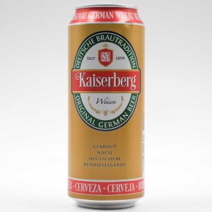 Пиво Кайзерберг Вайссе светлое нефильтрованное пастеризованное 5.3% ж/б 0,5л