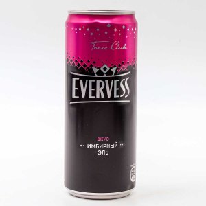 Напиток Эвервесс Имбирный Эль сильногаз ж/б 0,33л