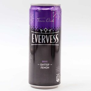 Напиток Эвервесс Биттер лемон газированный ж/б 0,33л