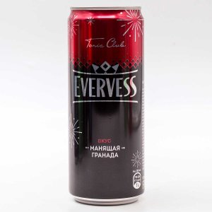 Напиток Эвервесс Манящая гранада сильногазированный ж/б 0,33л