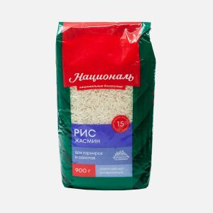 Рис Националь Жасмин пл/уп 900г