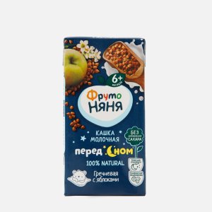 Каша ФрутоНяня молочно-гречневая с яблоками т/п 0,2л