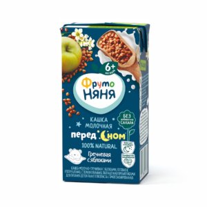 Каша ФрутоНяня молочно-гречневая с яблоками т/п 0,2л
