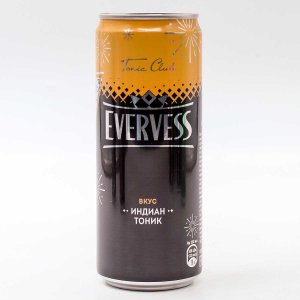 Напиток Эвервесс Индиан тоник сильногаз ж/б 0,33л