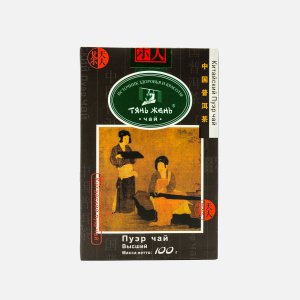 Чай Тянь Жень Высший Пуэр листовой к/к 100г