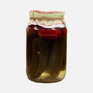 Ассорти огурцы/томаты ст/б 980г