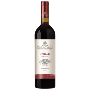 Вино Палавани Саперави ординарное сортовое красное сухое 7.5-13% ст/б 0,75л