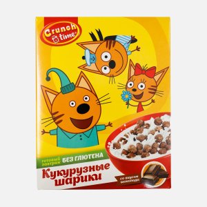 Завтрак Кранч Тайм Три кота к/к 170г