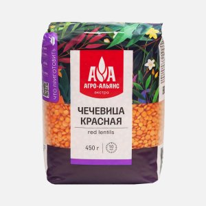 Чечевица Агро-Альянс Экстра красная 450г