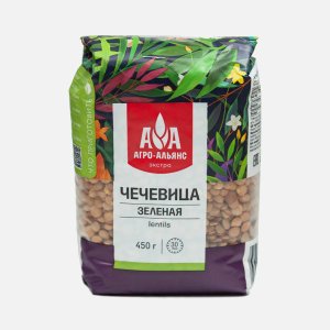Чечевица Агро-Альянс Экстра зеленая 450г