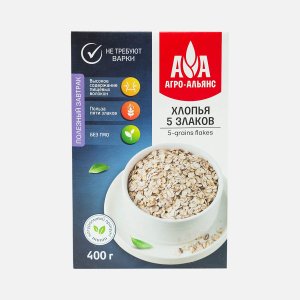 Хлопья Агро-Альянс 5 злаков 400г