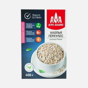 Хлопья Агро-Альянс Геркулес традиционный 400г