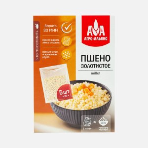 Пшено Агро-Альянс Экстра 5пак*80г