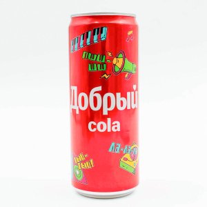 Напиток Добрый Кола газированный ж/б 0,33л