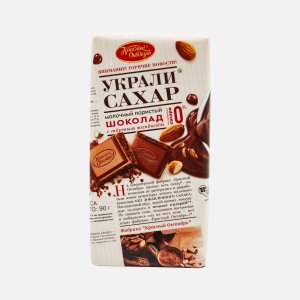 Шоколад Красный октябрь Украли сахар молочный с тертым миндалем 90г