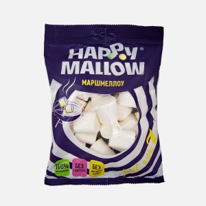 Зефир Хэппи Маллоу Маршмеллоу воздушный для десертов пл/уп 135г