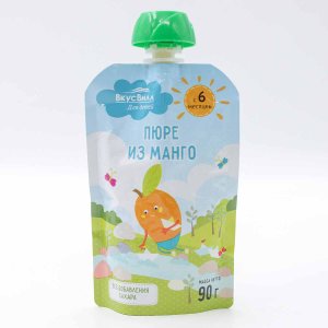 Пюре Вкусвилл из манго с 6мес 90г