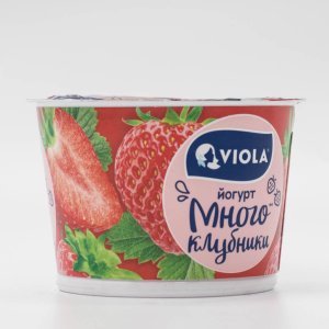 Йогурт Виола Вери Берри с клубникой 2.6% пл/ст 180г