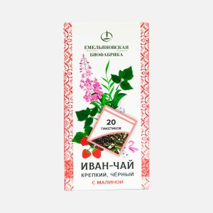 Напиток чайный Емельяновская Биофабрика Иван-чай с малиной 30г