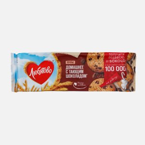 Печенье Любятово Домашнее с шоколадом 156г