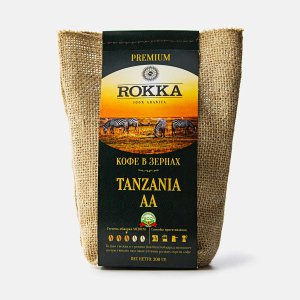Кофе Рокка Танзания зерно джут 200г