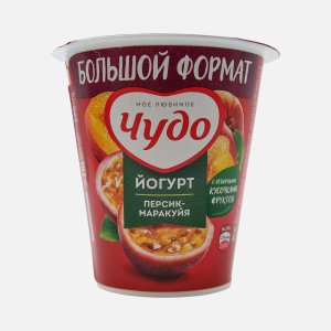 Йогурт Чудо Персик/маракуйя 2% пл/ст 290г