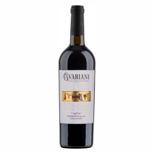 Вино Гвариани Саперави сортовое ординарное красное сухое 10-12% ст/б 0,75л