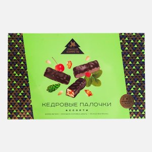 Конфеты Сибирские конфеты Кедровые палочки ассорти 110г