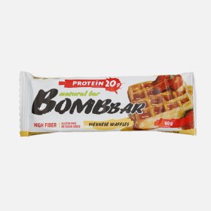 Батончик Бомббар Венские вафли протеиновый неглазированный 60г