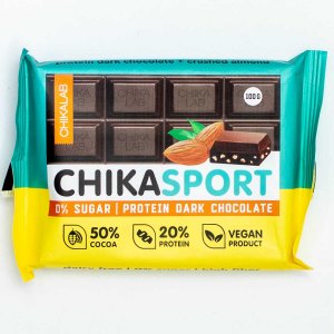 Шоколад Чикалаб с миндалем темный 100г