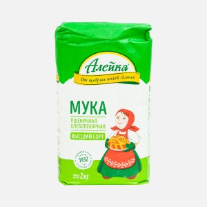 Мука Алейка пшеничная высший сорт 2кг